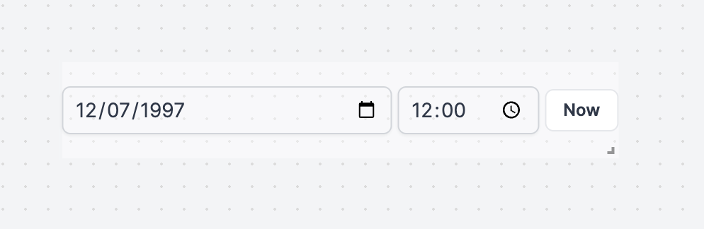 Date &amp; Time input