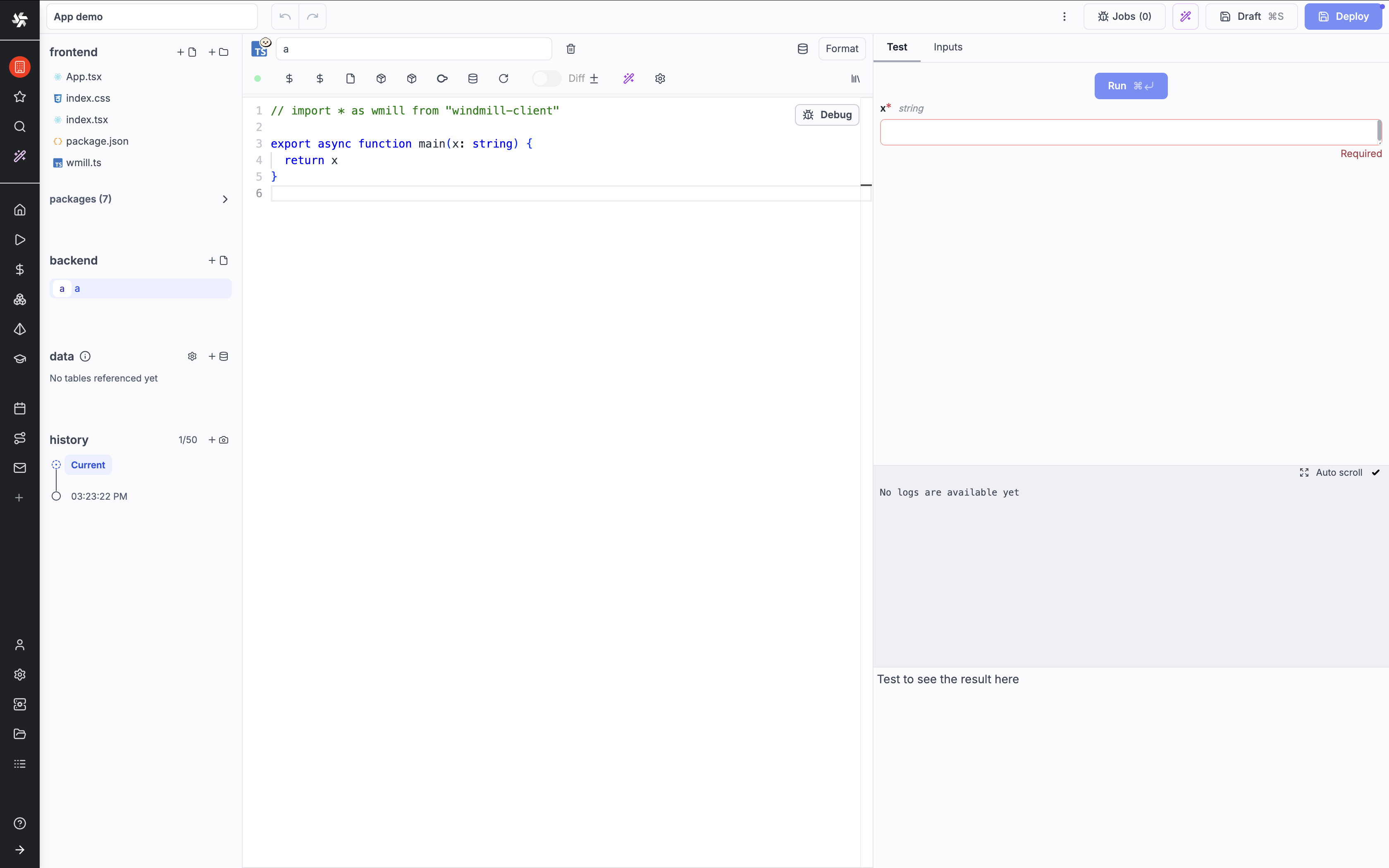 Default backend runnable Default backend runnable